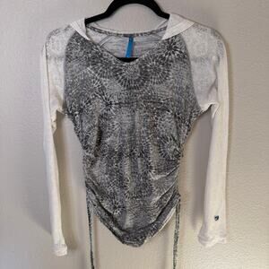 Kuhl Women's Destini Hoodie Pullover Long Sleeve Cinch Side Shirt Size S
